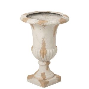 FLOWERPOT OUTDOOR MEDICI MAGNESIUM ECRU/BEIGE
