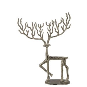 REINDEER ON BASE ALUMINIUM OFF-WHITE LARGE