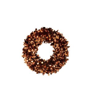 WREATH SPARKLING POLYSTYRENE BROWN MEDIUM