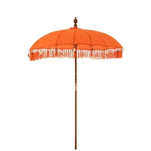 PARASOL DAYU COTTON/WOOD ORANGE LARGE