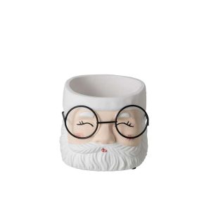 FLOWERPOT CEMENT WHITE/ECRU MEDIUM