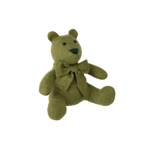 DOORSTOP BEAR POLYESTER OLIVE