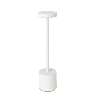 TABLE LAMP MATEL WHITE