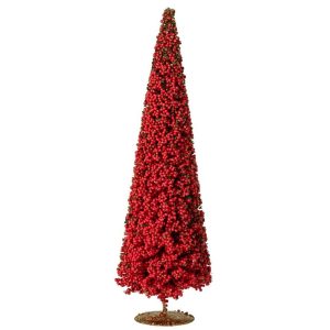 TREE BERRIES SYNTHETIC CHRISTMAS RED LARGE