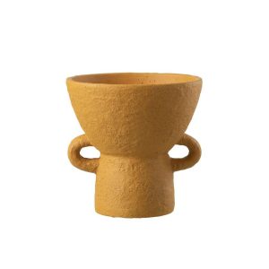 VASE ZENIA CERAMIC OCHRE LARGE