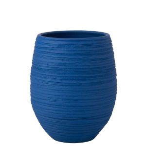 FLOWERPOT FIESTA CERAMIC BLUE LARGE