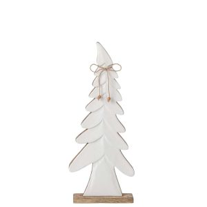 PINE TREE BOW MANGO WOOD NATURAL/WHITE MEDIUM