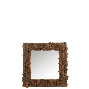 MIRROR SYMA RECYCLED WOOD/MIRROR NATURAL SMALL