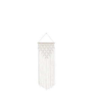 WALL DECORATION MACRAME LONG COTTON WHITE