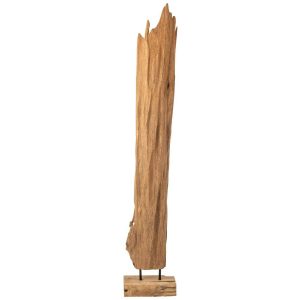 ABSTRACT DECORATION MIRA TEAK WOOD NATURAL