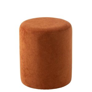 POUFFE MDF DARK ORANGE