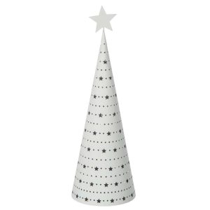 CHRISTMAS TREE LED IRON WHITE LARGE