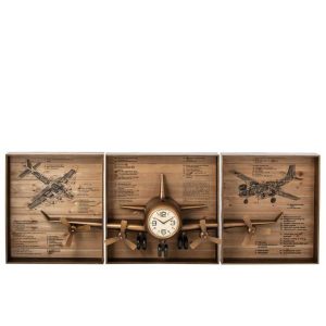 WALL CLOCK METAL GOLD