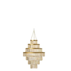 LAMP SHADE MODERN CHANDELIER ACRYLIC GOLD SMALL