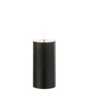 CANDLE LED BLACK MEDIUM