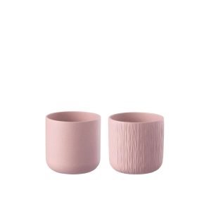 FLOWERPOT GEN CERAMIC PINK SMALL ASSORTMENT OF 2