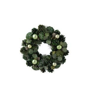 WREATH PINECONE GREEN
