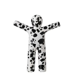 P'TIT MAURICE DALMATIAN POLYRESIN WHITE/BLACK LARGE