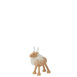 DEER FUR RESIN NATURAL/WHITE SMALL