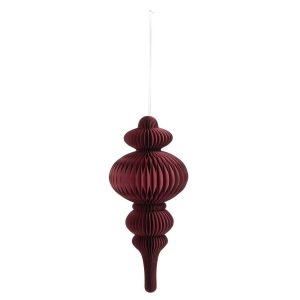 HANGER LILY PAPER BURGUNDY
