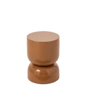 STOOL IRON OCHER YELLOW