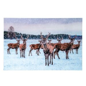 WALL DECORATION DEER GLASS MULTI