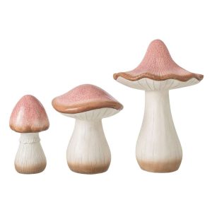 SET OF 3 MUSHROOM MAGNESIUM LIGHT PINK