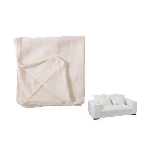 COVER FOR SEAT+5CUSHIONS MONACO SOFA LINEN MARSHMALLOW WHITE