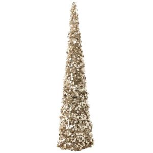 TREE SPARKLING POLYSTYRENE GREIGE EXTRA LARGE
