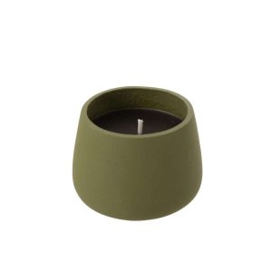 OUTDOOR CANDLE CYRA CEMENT GREEN MEDIUM-31 HOURS