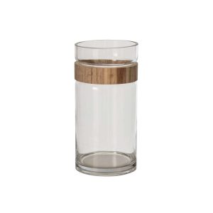 VASE CYLINDER GLASS NATURAL/TRANSPARENT LARGE