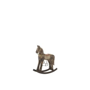 ROCKING HORSE TOPO MANGO WOOD/METAL MIX SMALL