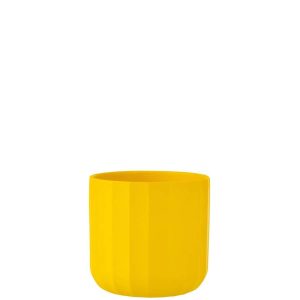 FLOWERPOT SUMMER CERAMIC YELLOW LARGE