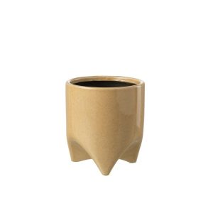 FLOWERPOT HELIA CERAMIC GREEN MEDIUM