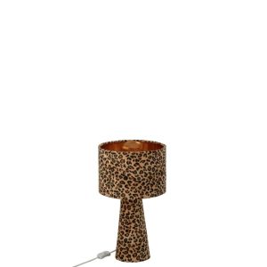 TABLE LAMP LEOPARD CLOTH MULTI SMALL