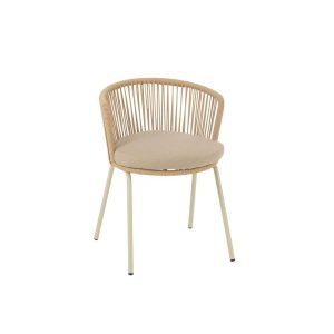 CHAIR TOA STEEL/ROPE BEIGE