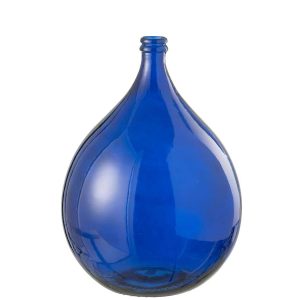VASE LISSABON GLASS BLUE LARGE