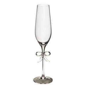 CHAMPAGNE GLASS BOW GLASS TRANSPARENT