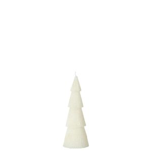 CANDLE PINE TREE PARAFFIN OFF-WHITE SMALL