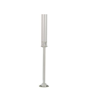 CANDLE HOLDER CRYSTAL TRANSPARENT