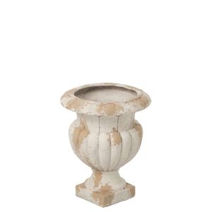 FLOWERPOT OUTDOOR MEDICI MAGNESIUM ECRU/BEIGE LARGE