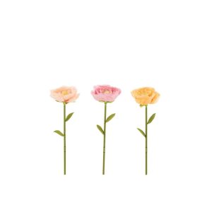 FLOWER PAPER PINK/PEACH/YELLOW SMALL ASSORTMENT OF 3
