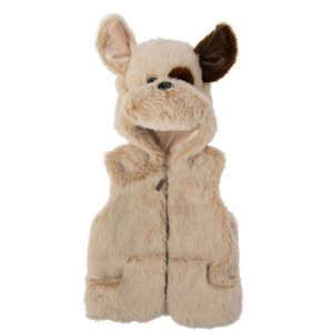 VEST PUPPY + 2 TO 3 YEARS OLD POLYESTER BEIGE/BROWN