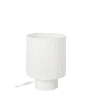 TABLE LAMP CEMENT WHITE MEDIUM
