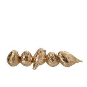 BIRD POLYRESIN GOLD