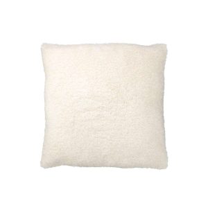 CUSHION TEDDY POLYESTER WHITE