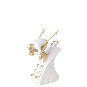 SKIER SPEED POLYRESIN WHITE/GOLD