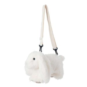 SHOULDERBAG BUNNY POLYESTER WHITE/BEIGE