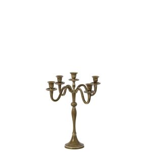 CANDLE HOLDER ALUMINIUM OLIVE