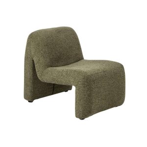 LOUNGE CHAIR MARGO PLYWOOD/FABRIC GREEN